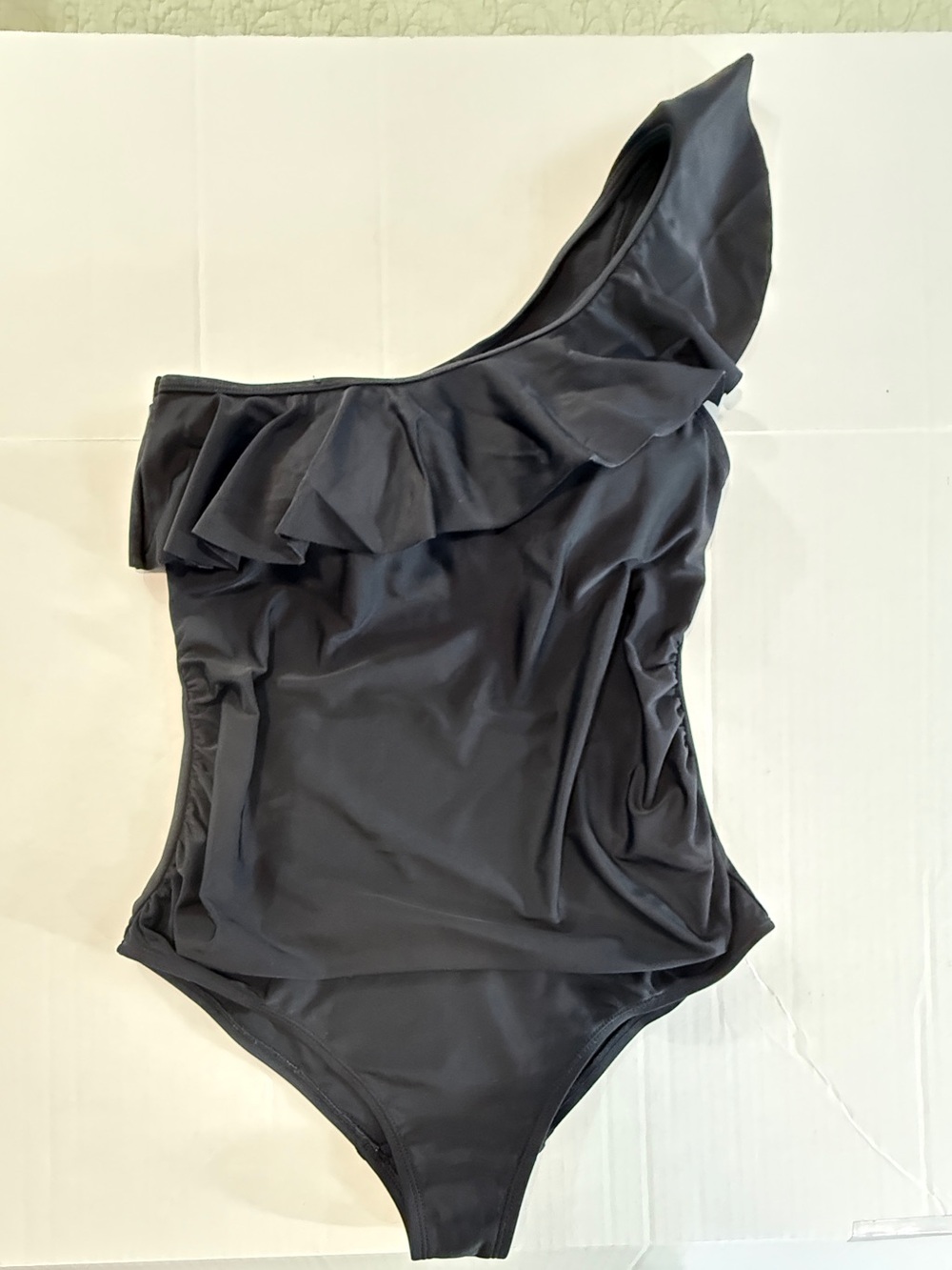 Motherhood one-shoulder ruffle one-piece maternity swimsuit Women’s small | j